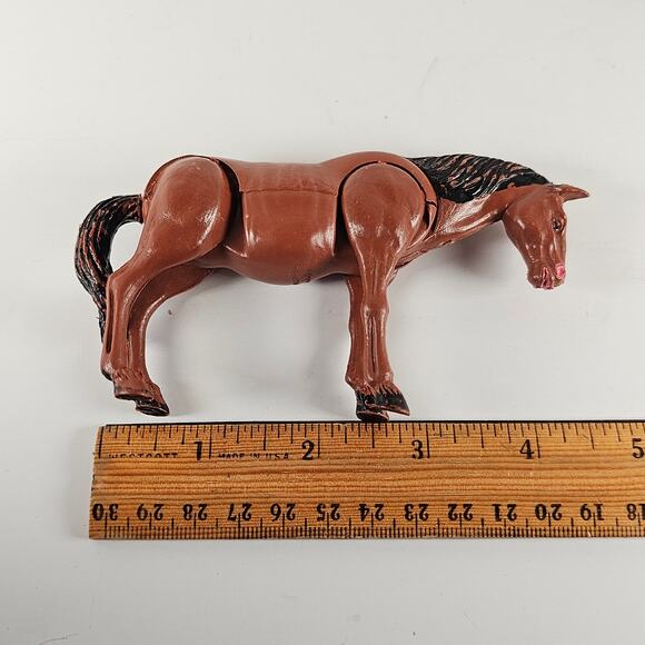 Vintage Hinged Plastic Farm Animal Lot of 11 1970s Cow Pig Sheep Made Hong Kong - Picture 10 of 14